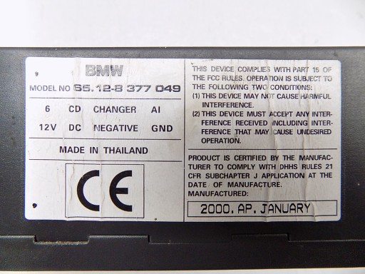 CD-ЧЕЙНДЖЕР BMW E46 E38 E39 X5 E53 65128377049