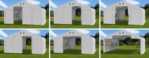 4x4m 2-3,15m Namiot imprezowy ogrodowy wzmocniony