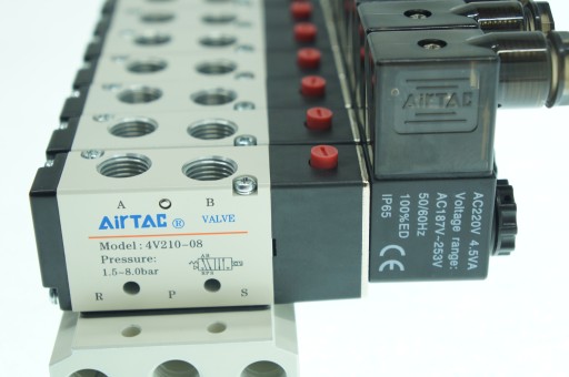 5-клапанный остров, электромагнитный клапан AIRTAC 5/2-1/4-230В