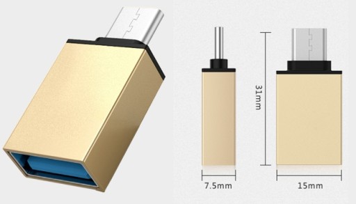 Adapter OTG HOST / USB-C typ C 3.1 do USB-A 3.0