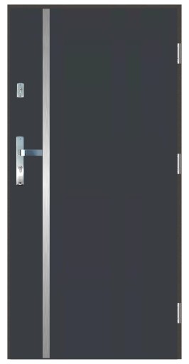 Drzwi wejściowe zewnętrzne 55 mm LA-8 INOX 80P