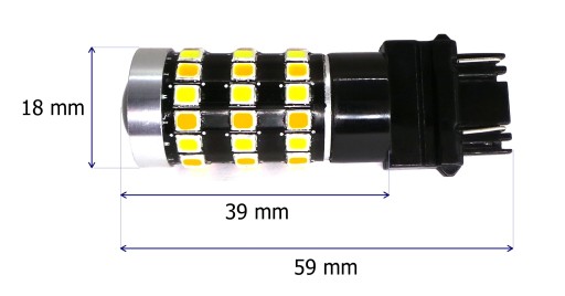 P27/7W LED 3157 12V CANBUS белый и оранжевый