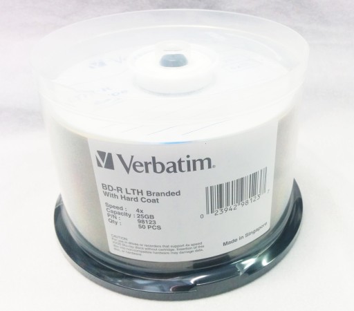 ДИСК VERBATIM BLU-RAY, 25 ГБ, 6X ТОРТ ДЛЯ ПЕЧАТИ*25 — 43811