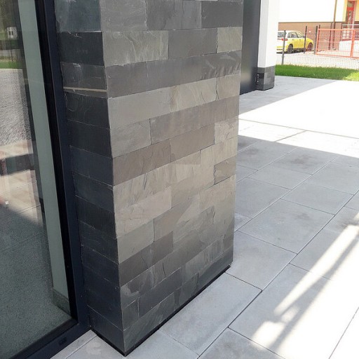 Настенная плитка Black Slate Natural 10x30