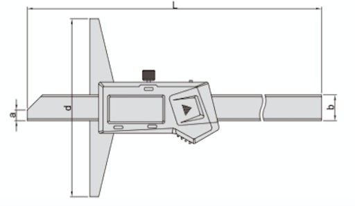 Электронный глубиномер Ins 150 мм 1141-150A
