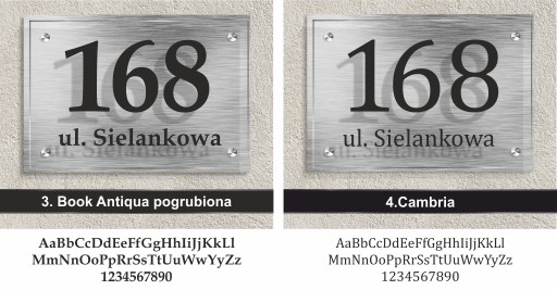 Алюминиевая табличка с адресом дома ЦВЕТА