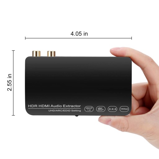 Audio Ekstraktor HDMI 4K HDR SPDIF RCA stereo HDCP