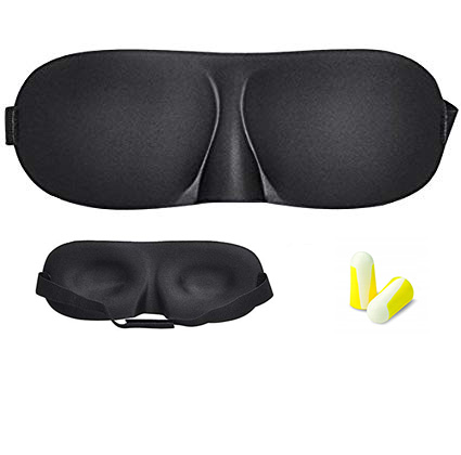 OPASKA na oczy 3D | MASKA do spania | + STOPERY