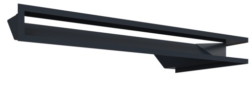 КАМИННАЯ РЕШЕТКА УГЛОВАЯ LUFT 40X80X9 КОМПЛЕКТ ЛЕВАЯ
