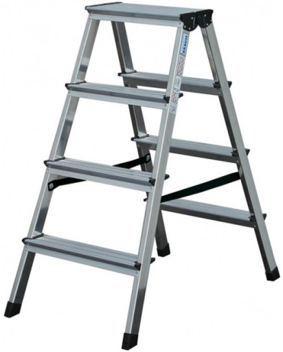 Krause Dopplo 2x4 двухсторонняя алюминиевая лестница