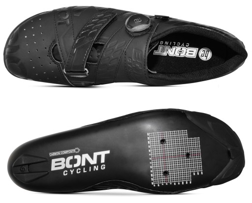 Шоссейные велосипедные туфли BONT RIOT+ BOA, ЧЕРНЫЕ, размер 40