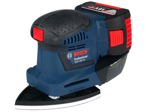 КАЧЕСТВЕННАЯ ШЛИФОВАЛЬНАЯ МАШИНА GSS 18V-10 BOSCH 2x5,0 Ач