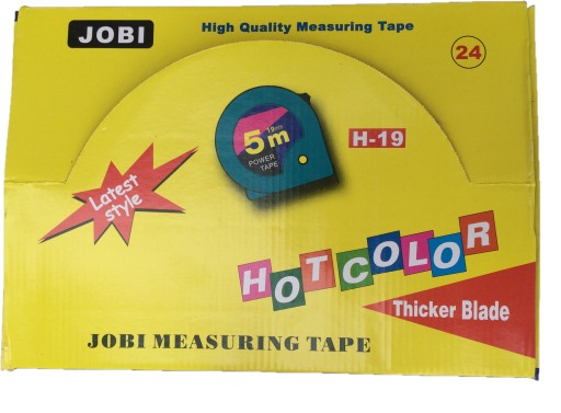 Рулетка Jobi Wide 5 м 120 УПАКОВОК