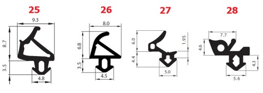 VEKA S-1127A Уплотнители оконные, СЕРЫЕ