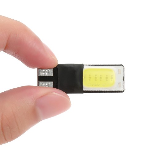 СВЕТОДИОДНАЯ ЛАМПОЧКА 2 COB 12 CHIP W5W T10 CANBUS БЕЛАЯ