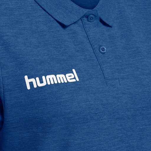 ФУТБОЛКА ПОЛО ЖЕНСКАЯ HUMMEL, ХЛОПОК СИНИЙ M