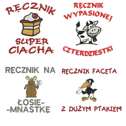 Ręczniki z haftem + kubki, Ślub Rocznica prezent, dzień babci dziadka.