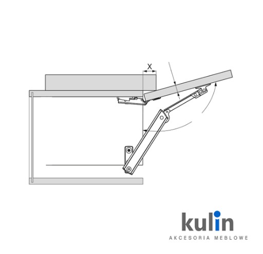 Комплект подъемника BLUM AVENTOS HK-XS 20K1101T набор