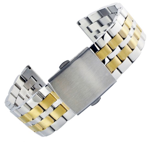 Bransoleta do zegarka BIKOLOR STAL 24mm PVD m7