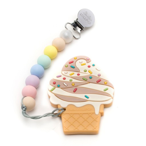 Силиконовый прорезыватель LOULOU LOLLIPOP с подвеской