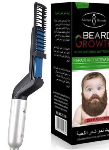 Набор выпрямителя и масла для роста бороды BEARD