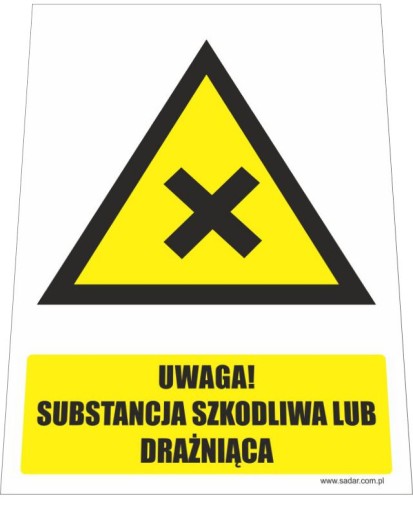 Tablica SUBSTANCJA SZKODZLIWA znak