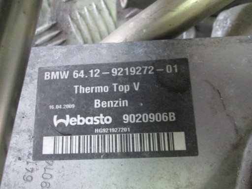 BMW F01 F06 F07 F10 F13 WEBASTO ОТОПЛЕНИЕ БЕНЗИНОВЫЙ