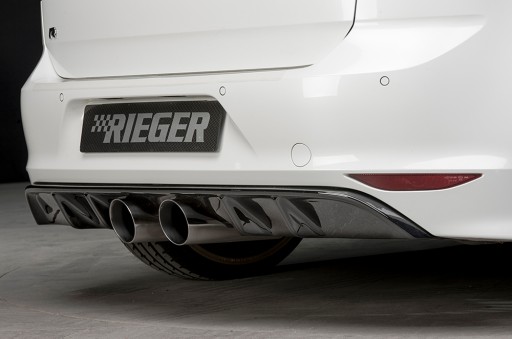 Губка заднего бампера, диффузор, VW Golf 7R 13-16
