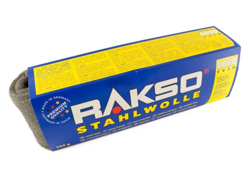 WEŁNA STALOWA 0000 RAKSO 200G POLEROWANI MATOWIENI