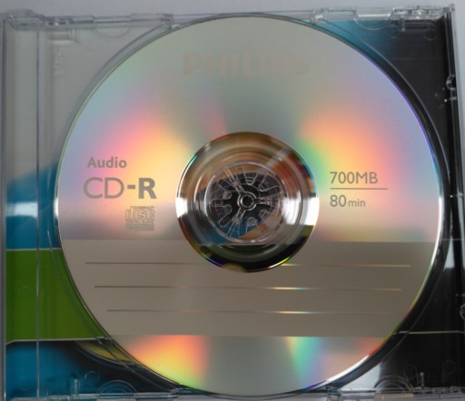 Philips CD-R Audio 1 шт. Стационарные устройства записи компакт-дисков в тонком футляре