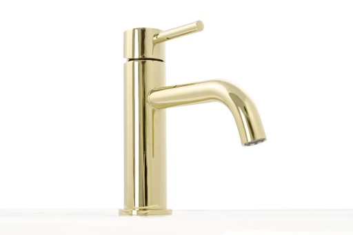 Смеситель для умывальника Lungo Light Gold Low REA