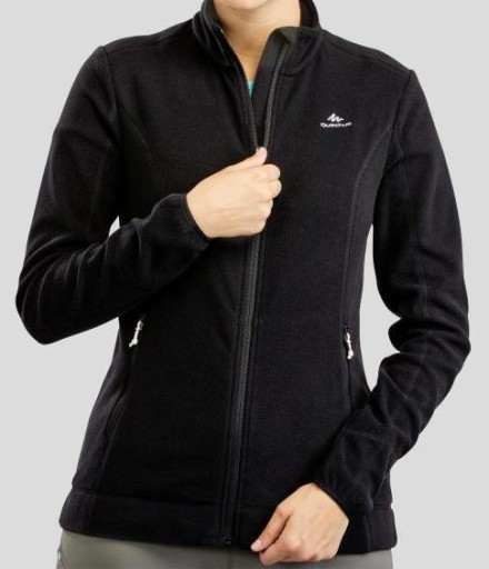 QUECHUA Ciepły ROZPINANY Wygodny Polar Damski S