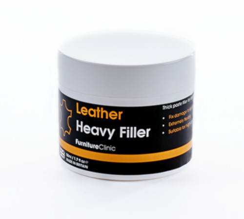 Шпатлевка для кожи Furniture Heavy Filler 50 мл Ремонт черной кожи
