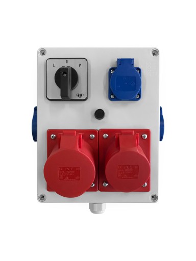 ROZDZIELNICA NATYNKOWA 1x16/32A 5P 400V/3x16A 230V