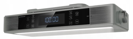 Ferguson Regent Cucina FM, кухонное радио под шкафом, Bluetooth-часы, белые