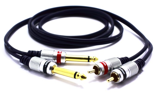 КАБЕЛЬ 2x JACK 6.3 MONO 2X RCA VITALCO MK50 7,5м