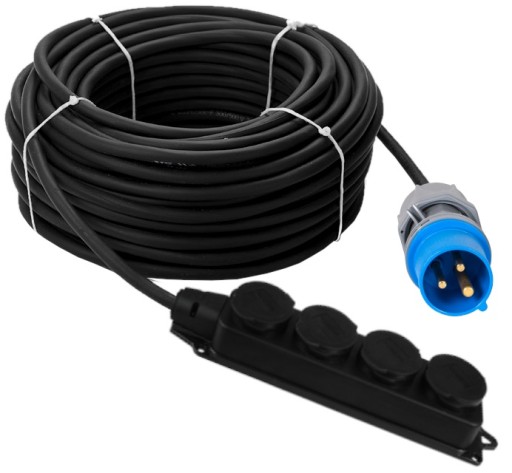 ADAPTER REDUKCJA CAMPING 16A - CZWÓRNIK 230V 30M