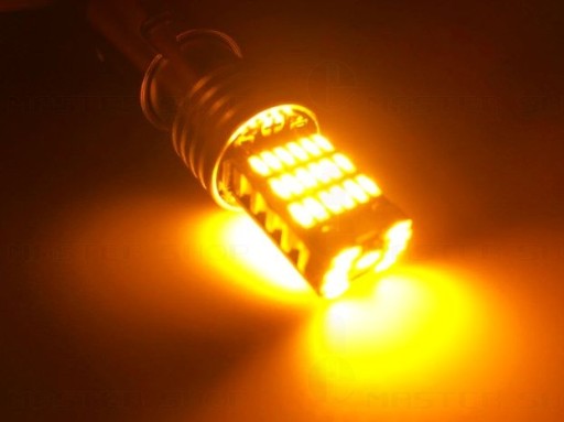 45 светодиодов SMD P21W R5W BA15S ЛАМПА, ОРАНЖЕВЫЙ