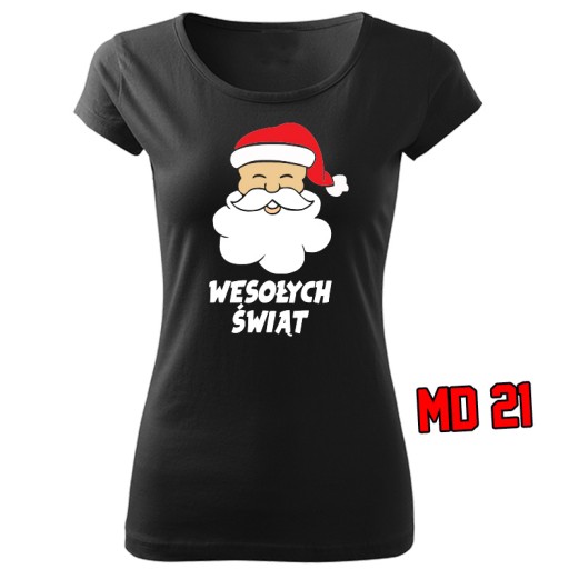 Koszulka Świąteczna Mikołaj prezent Renifer M