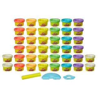 PLAY DOH E6016 НАБОР ИЗ 40 ТРУБИКОВ РАДУГА ЦВЕТОВ 1,12 КГ