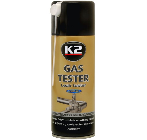 K2 W110 ТЕСТЕР Спрей, 400 мл, тестер утечки сжиженного нефтяного газа