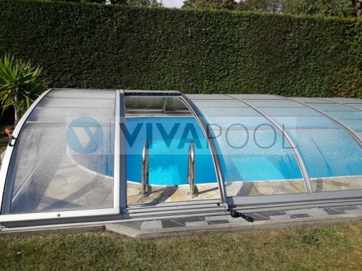 ZADASZENIE basenowe Elegant 6,58x3,72x0,80 niskie