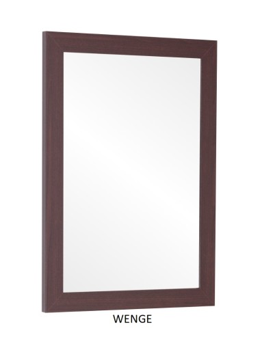 LUSTRO 100x80 w ramie WENGE BIAŁE olcha 12 KOLORÓW