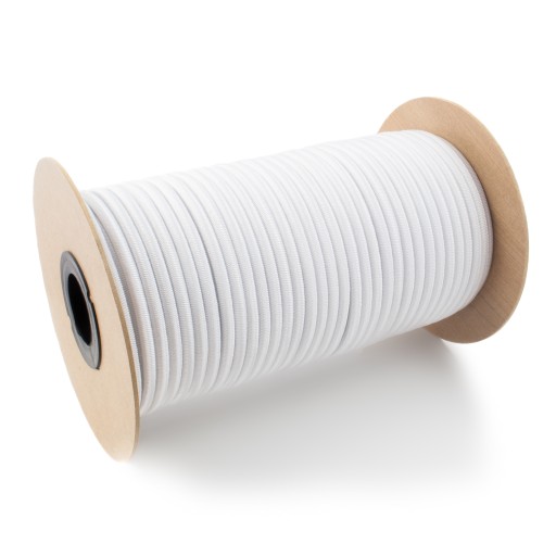 Эластичная веревка Rubber Expander Резина для брезента, белая, 6мм, 1м