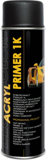 Быстросохнущая акриловая грунтовка DECO COLOR 500мл BLACK Acrylic Primer 1K