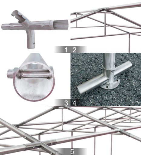 4x8m 2-3,15m Namiot imprezowy ogrodowy wzmocniony