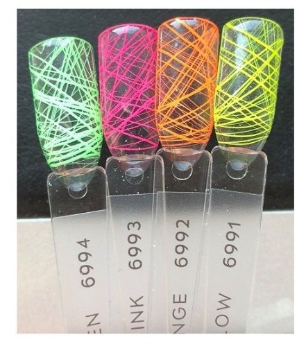slay Gel SPIDER NEONAIL паутинка гель 6992 ОРАНЖЕВЫЙ