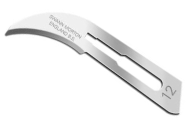 ХИРУРГИЧЕСКИЙ НОЖ SWAN MORTON SCALPEL 10 шт. №: 12