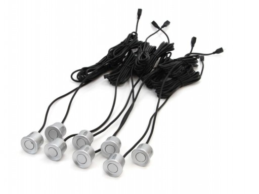 Датчики парковки ПЕРЕДНИЕ ЗАДНИЕ 8xSENSOR LED СЕРЕБРЯНЫЙ