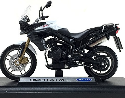 TRIUMPH Tiger 800 мотоцикл 1:18 Welly металл
